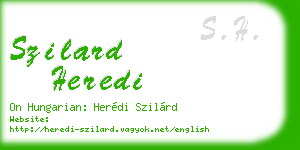 szilard heredi business card